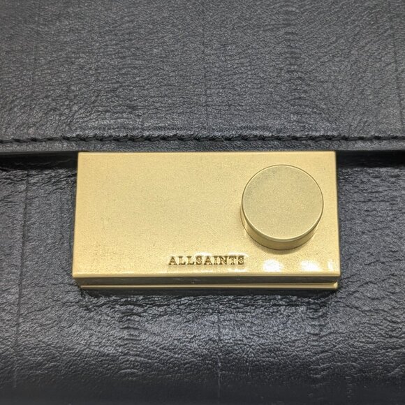 All Saints Harley Eel Embossed Leather Crossbody - Picture 5 of 10